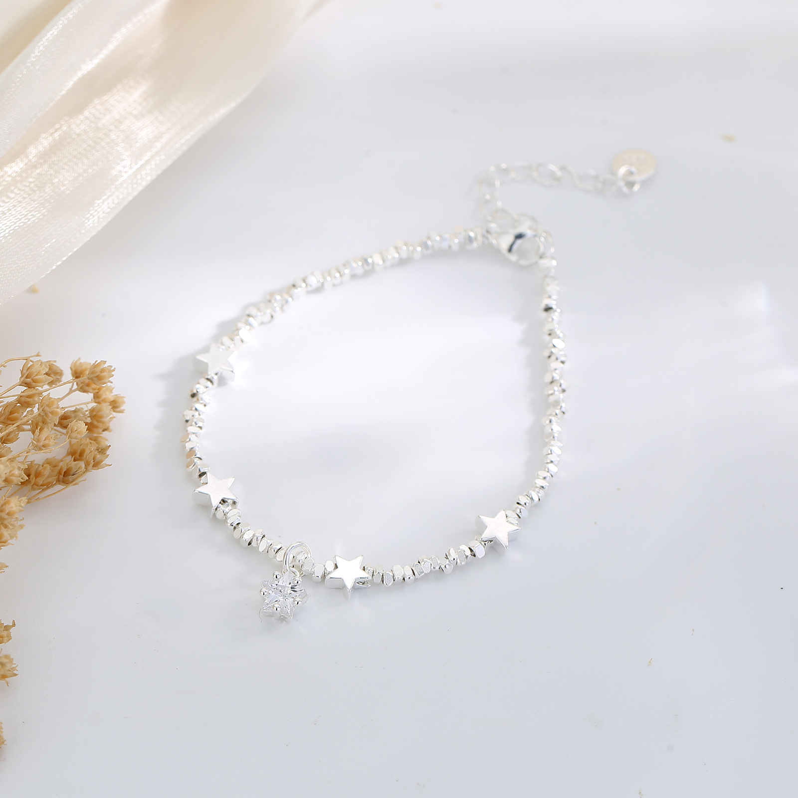 Vòng Tay Ngôi Sao Đính Đá Tone Sạc S925 Star Silver - Phụ Kiện Nữ Cao Cấp, Tôn Vẻ Đẹp Thanh Lịch - Ảnh 4