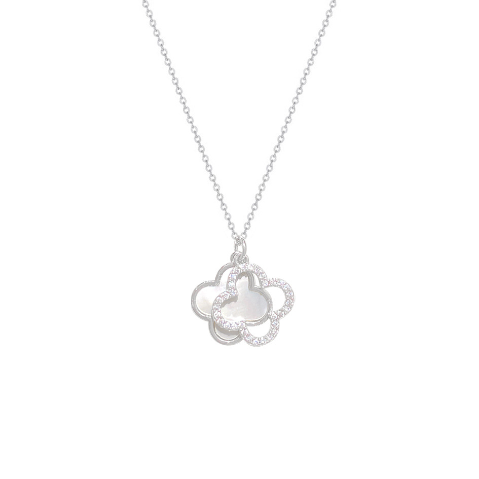 Dây chuyền bạc nữ mạ vàng Clover Pearl – Phong cách thanh lịch Hàn Quốc - Ảnh 6