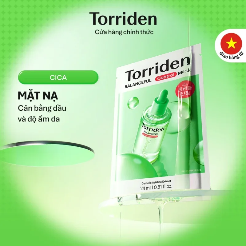 Mặt Nạ Mini Torriden BALANCEFUL CICA 1 Miếng Làm Dịu Da