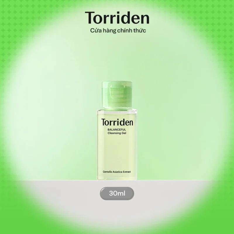 Gel Rửa Mặt Mini Torriden BALANCEFUL CICA Cleansing Gel 30ml Làm Sạch Da