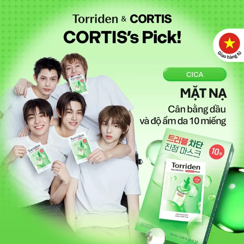 Mặt Nạ Torriden BALANCEFUL CICA Control PDRN Mask 10 Miếng Cân Bằng Da