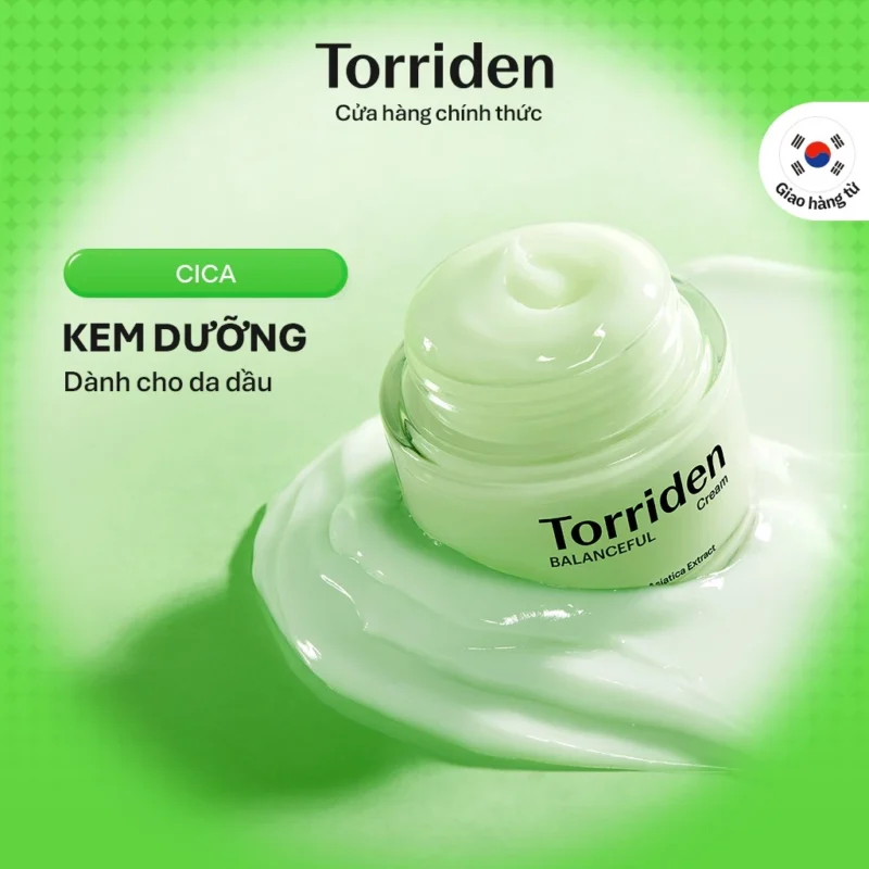 Kem Dưỡng Torriden BALANCEFUL CICA Cream 80ml Cấp Ẩm, Làm Dịu Da