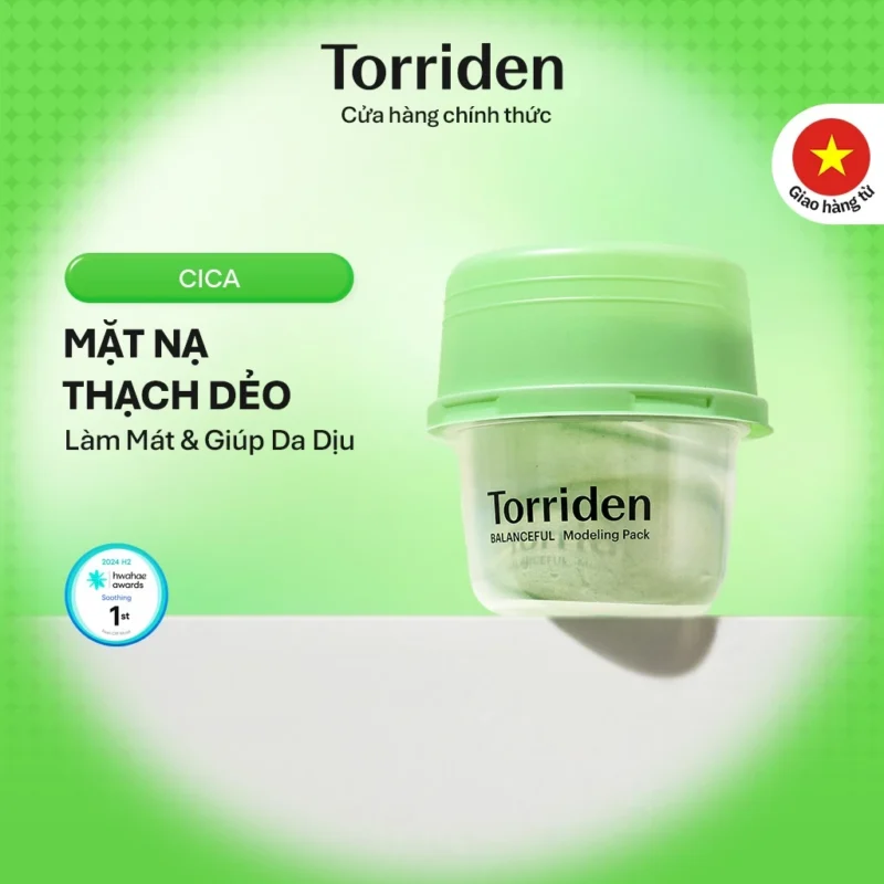 Mặt Nạ Thạch Dẻo Torriden BALANCEFUL CICA Modeling Pack 30g + 30g Làm Dịu Da