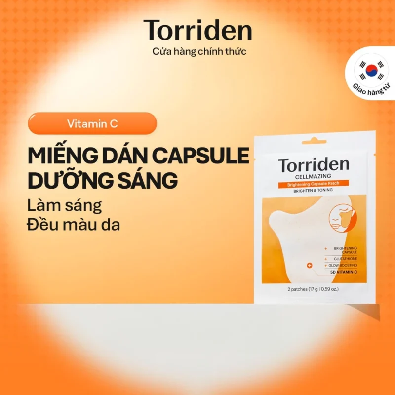 Miếng Dán Torriden CELLMAZING Brightening Capsule Patch 7 Miếng Dưỡng Sáng Da