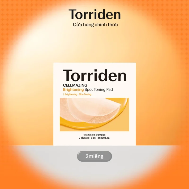 Toner Pad Mini Torriden CELLMAZING Spot Toning Pad 2 Miếng Dưỡng Sáng Da