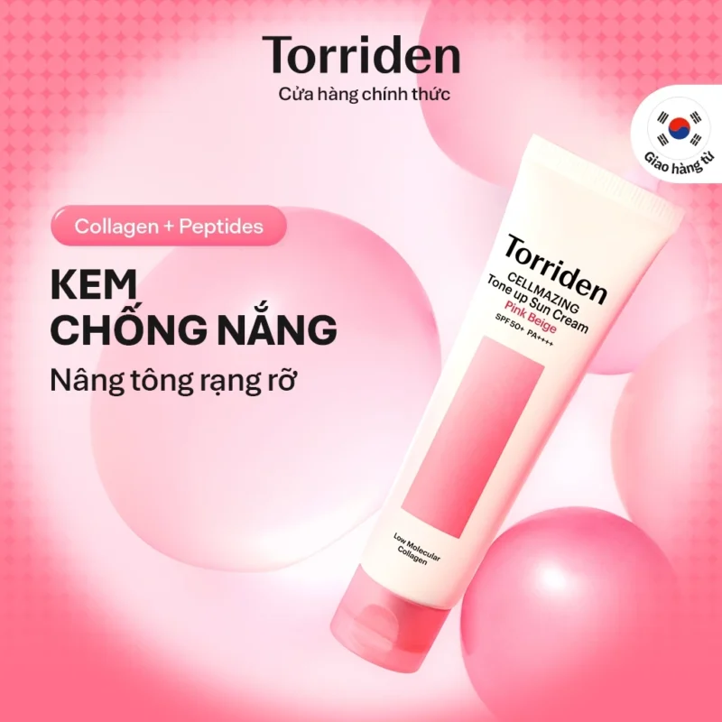 Kem Chống Nắng Torriden CELLMAZING Sun Cream 60ml Nâng Tông Da