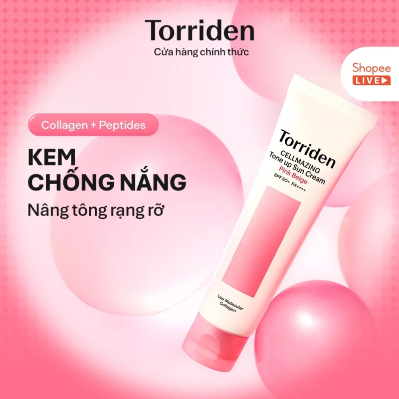 Kem Chống Nắng Torriden CELLMAZING Sun Cream x Lucie 60ml Nâng Tông Da