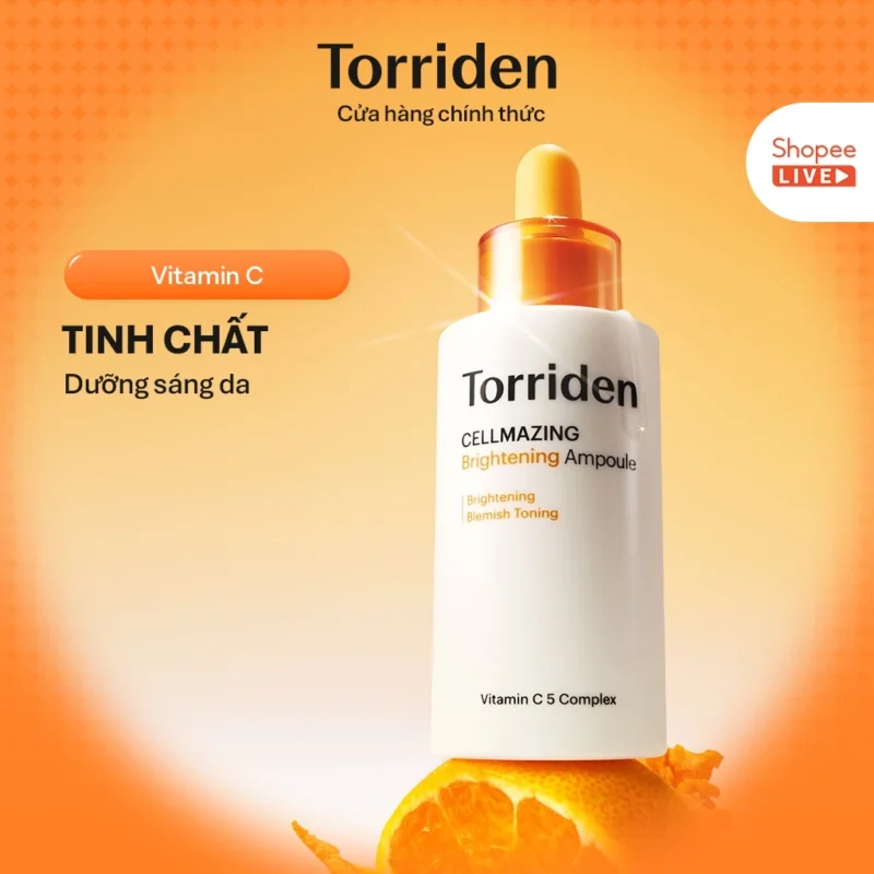 Tinh Chất Torriden CELLMAZING Vitamin C Ampoule 30ml Dưỡng Sáng Da