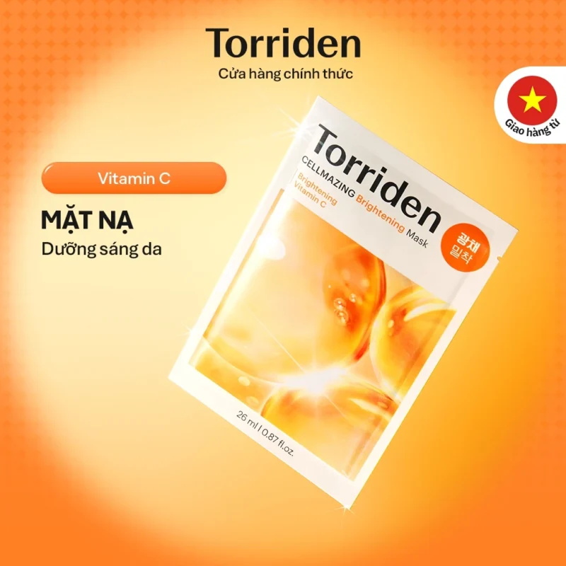 Mặt Nạ Mini Torriden CELLMAZING Vitamin C Mask 1 Miếng Dưỡng Sáng Da
