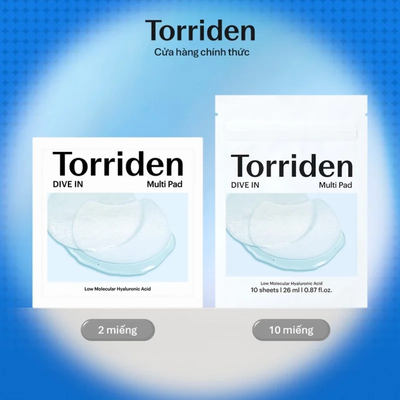 Toner Pad Mini Torriden DIVE-IN 2 / 10 Miếng Cấp Ẩm