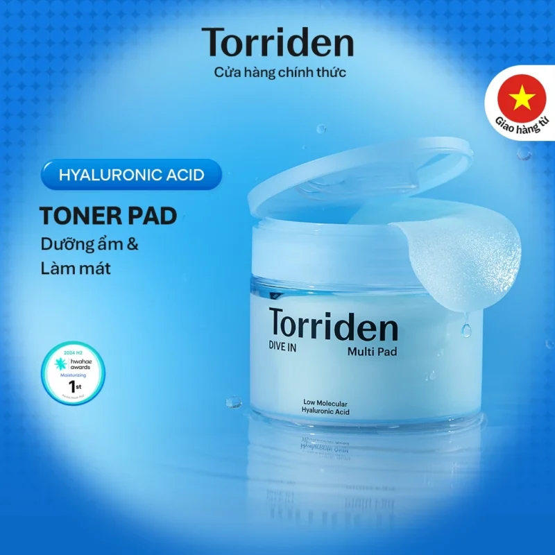 Toner Pad Torriden DIVE-IN 80 Miếng Cấp Ẩm