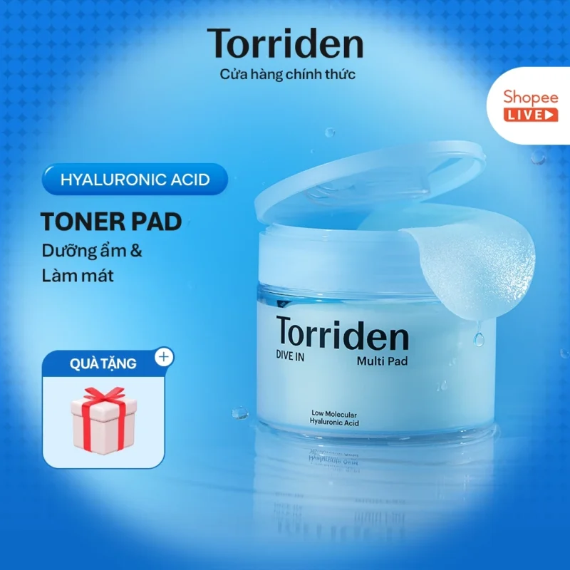 Toner Pad Torriden DIVE-IN 80 Miếng Cấp Ẩm