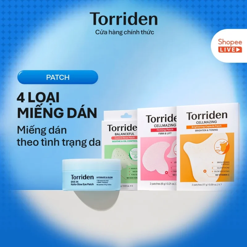Bộ Miếng Dán Torriden DIVE-IN / BALANCEFUL / CELLMAZING 4 Loại Chăm Sóc Da