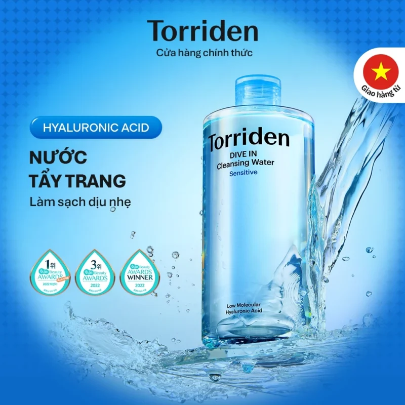 Nước Tẩy Trang Torriden DIVE-IN Cleansing Water 400ml Cấp Ẩm, Làm Sạch Da
