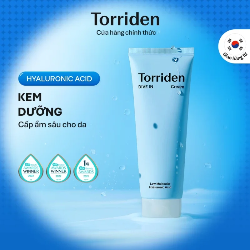 Kem Dưỡng Torriden DIVE-IN Cream 80ml Cấp Ẩm