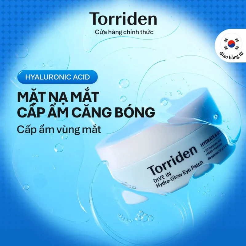 Miếng Dán Mắt Torriden DIVE-IN Hydra Glow Eye Patch 60 Miếng Cấp Ẩm