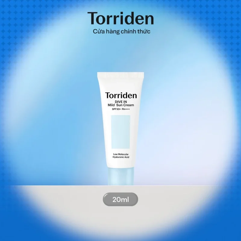 Kem Chống Nắng Mini Torriden DIVE-IN Mild Sun Cream 20ml Cấp Ẩm, Dịu Nhẹ