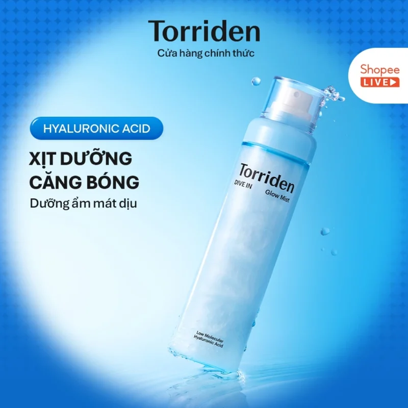 Xịt Dưỡng Torriden DIVE-IN Mist 120ml Cấp Ẩm, Cho Da Căng Bóng