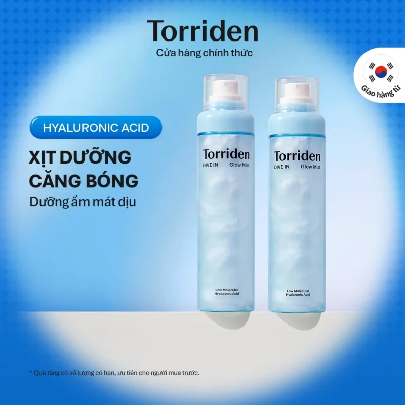 Bộ Xịt Dưỡng Torriden DIVE-IN Mist 2 x 120ml Cho Da Căng Bóng