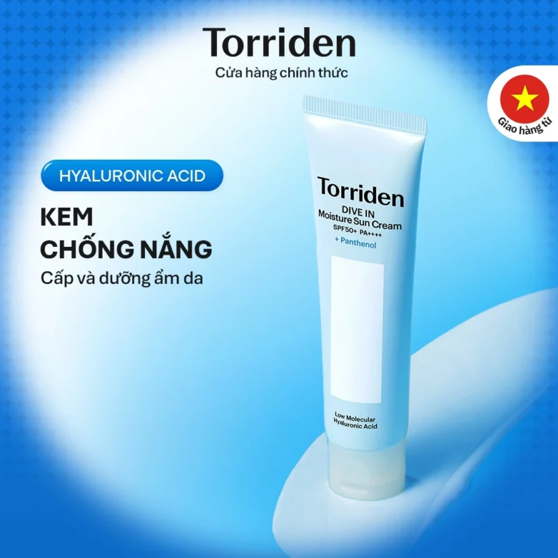 Kem Chống Nắng Torriden DIVE-IN Moisture Sun Cream 60ml Dưỡng Ẩm