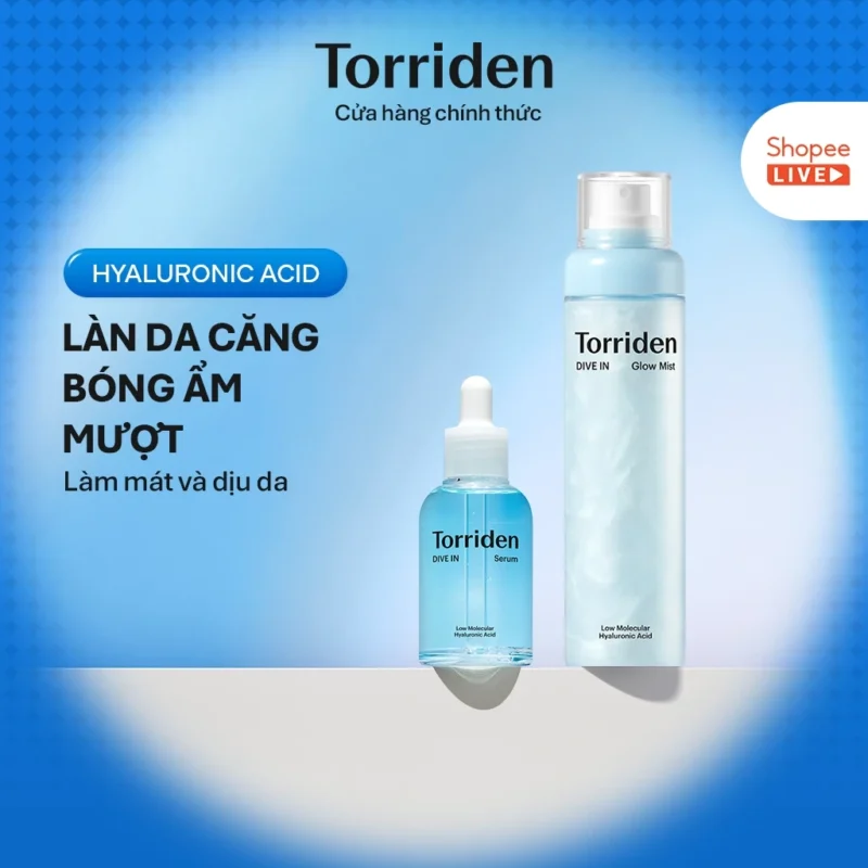 Bộ Chăm Sóc Da Torriden DIVE-IN Serum 50ml + Mist 120ml Cấp Ẩm