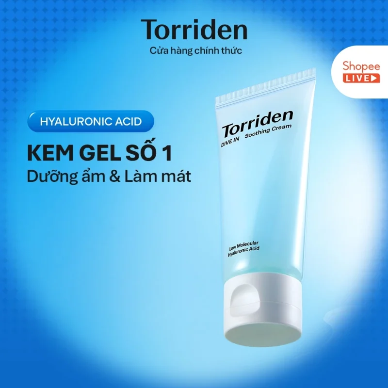 Kem Dưỡng Torriden DIVE-IN Soothing Cream x Lucie Tube 100ml Làm Dịu Da