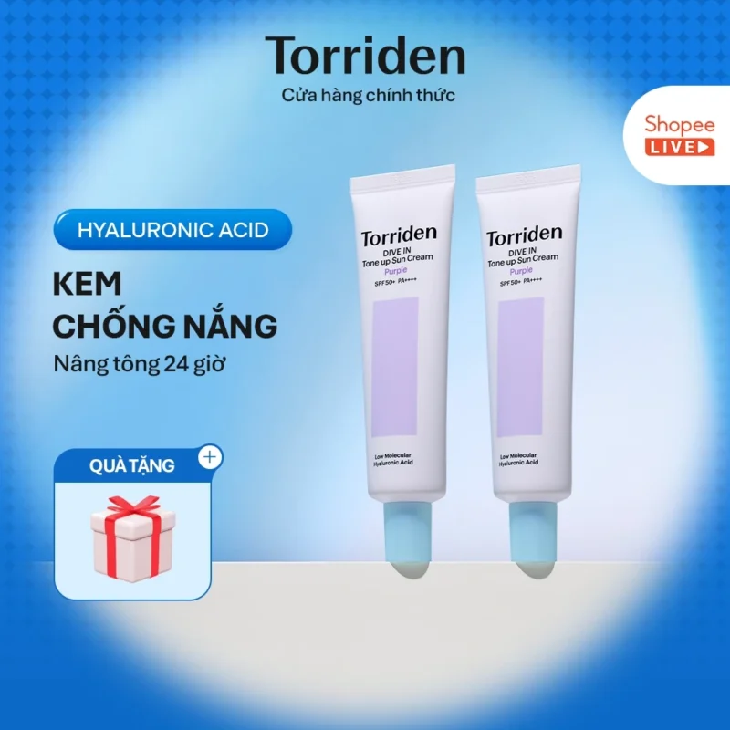 Kem Chống Nắng Torriden DIVE-IN Tone-Up Sun Cream 60ml Nâng Tông Da