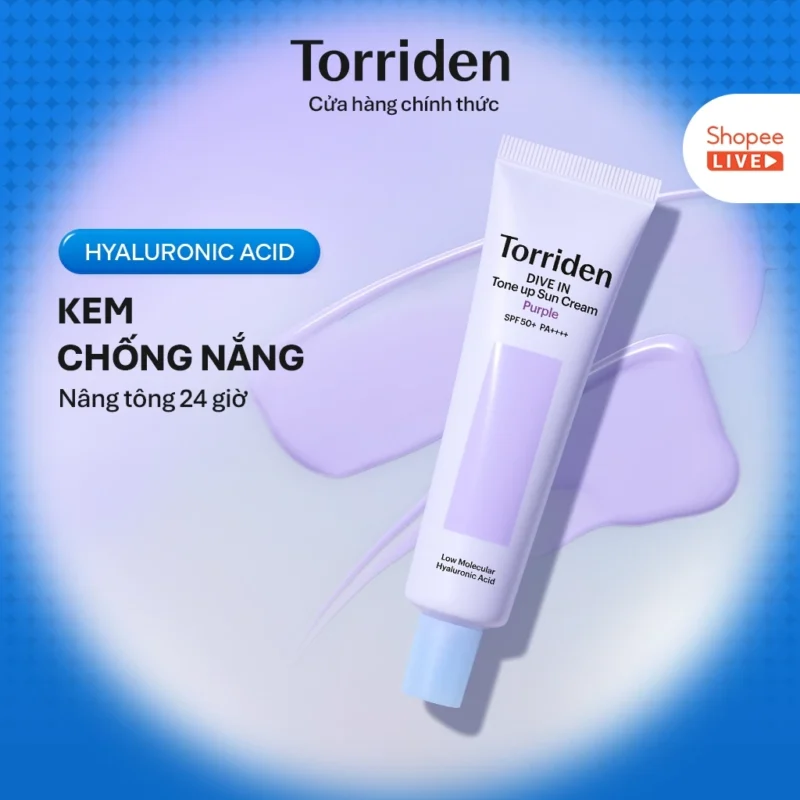 Kem Chống Nắng Torriden DIVE-IN Tone-Up Sun Cream 60ml Nâng Tông Da