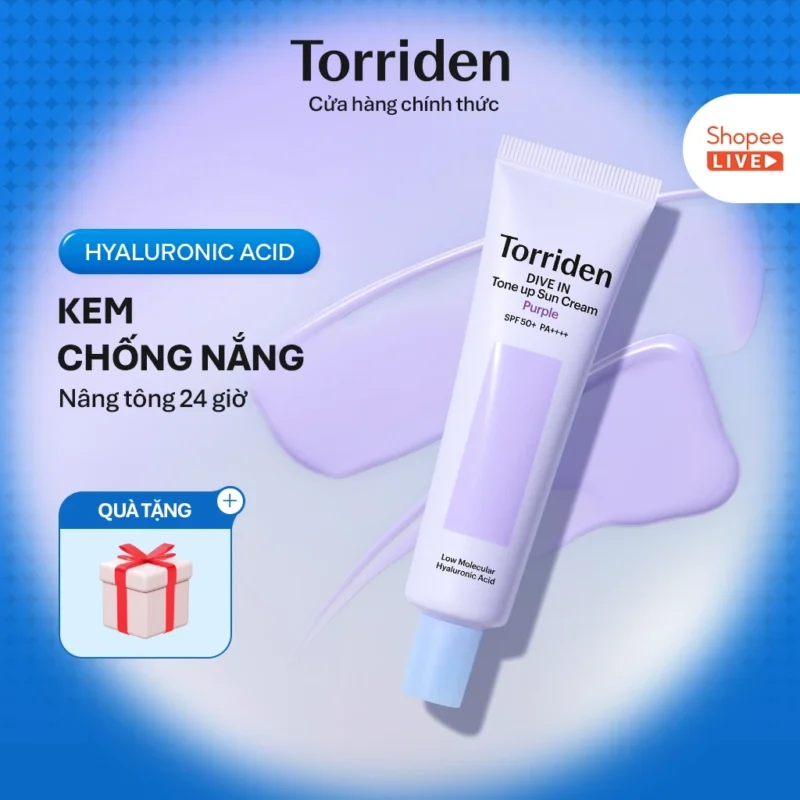 Kem Chống Nắng Torriden DIVE-IN Tone-Up Sun Cream 60ml Nâng Tông Da