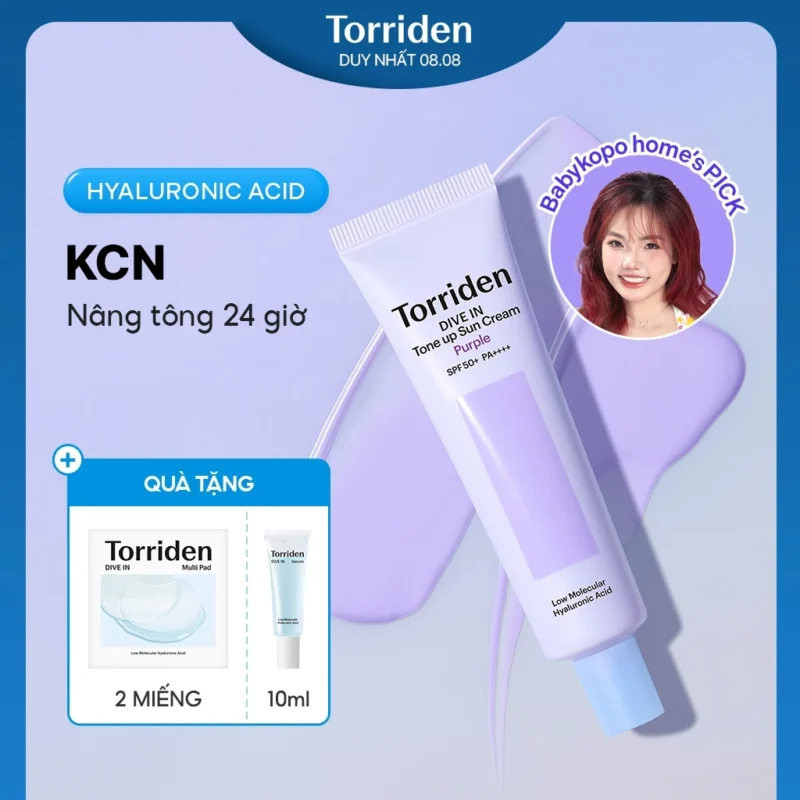 Kem Chống Nắng Torriden DIVE-IN Tone-Up Sun Cream 60ml Nâng Tông Da